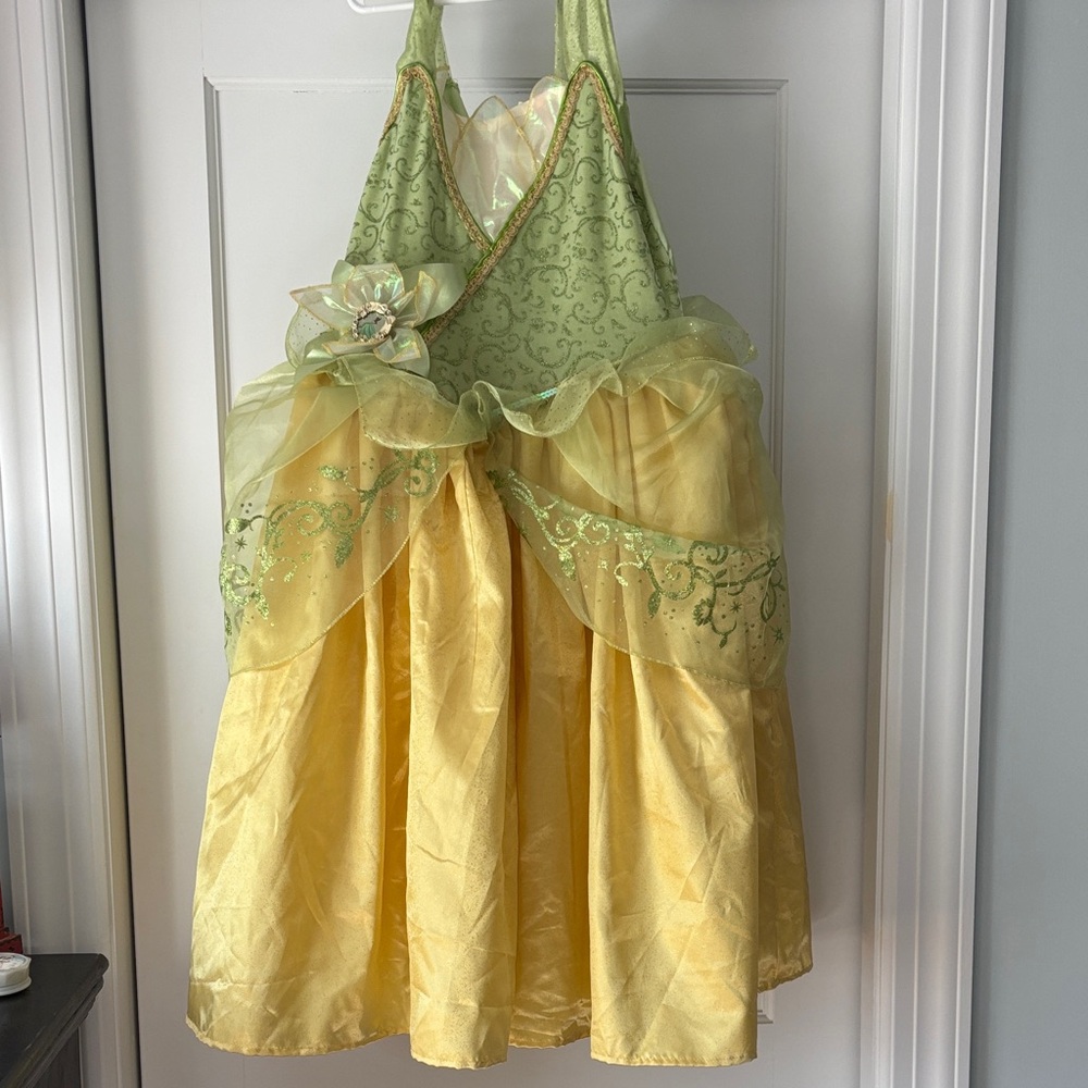 Disney Princess Tatiana Yellow and Light Green Princess Costume Dress